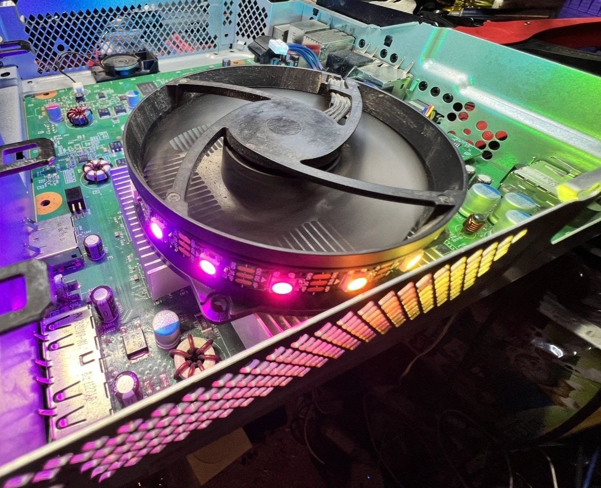 xbox 360 slim rgh3 with xlume argb